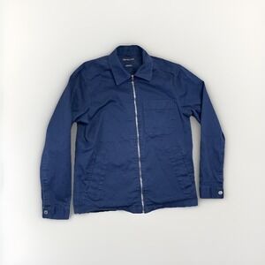 Michael Kors Men's Jacket Sz Medium Blue Softshell Full Zip Fleece